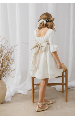 Vestido de Ceremonia Marsella Rústico Piedra