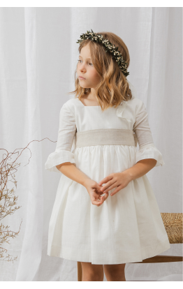 Vestido de Ceremonia Marsella Rústico Piedra