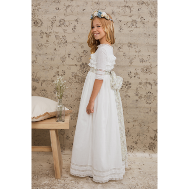 Abby Chiffon Flowers Communion Dress Abby Chiffon Flowers Communion Dress