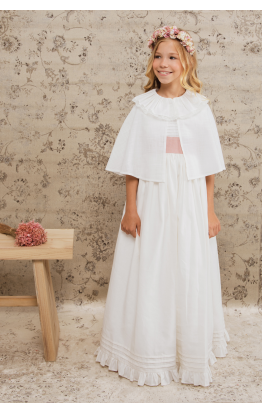 Ivory Ruffle Cape