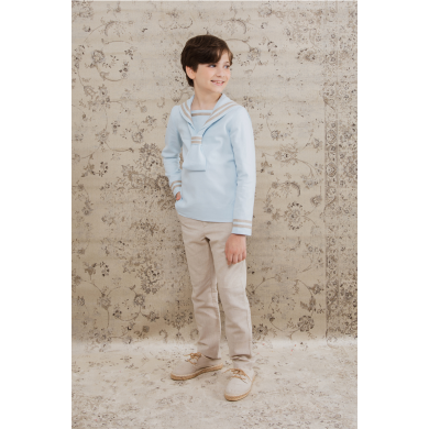 Sailor Communion Suit Light Blue Stone