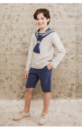 Traje Comunión Marinero Piedra Navy