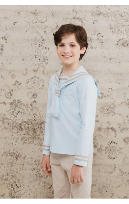 Sailor Communion Suit Light Blue Stone