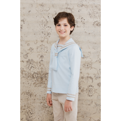 Sailor Communion Suit Light Blue Stone