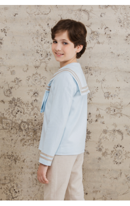 Traje Comunión Marinero Celeste Piedra