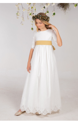 Vestido Comunión Manuela Mostaza